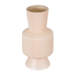 Artificial Garden CAPRI 20470 Πήλινο Κεραμικό Κασπώ Γλάστρα – Flower Pot Απαλό Μπεζ Φ9.5cm x Υ25cm