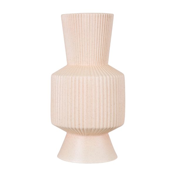 Artificial Garden CAPRI 20470 Πήλινο Κεραμικό Κασπώ Γλάστρα - Flower Pot Απαλό Μπεζ Φ9.5cm x Υ25cm - Image 3