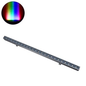 WASHER-FAIA 90185 Μπάρα Φωτισμού Wall Washer με Αντιθαμβωτική Γρίλια LED 36W 3780lm 30° DC 24V Αδιάβροχο IP65 Πολύχρωμο RGBW Dimmable DMX512 – Γκρι Ανθρακί – Μ100 x Π4 x Υ5cm – 3 Χρόνια Εγγύηση