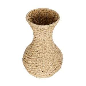 Artificial Garden SANDIAGO 21234 Διακοσμητικό Πλεκτό Καλάθι – Κασπώ Γλάστρα – Flower Pot Μπεζ Π25 x M25 x x Υ40cm