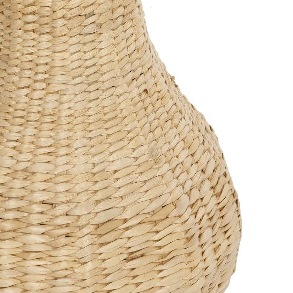 Artificial Garden MONACO 21236 Διακοσμητικό Πλεκτό Καλάθι - Κασπώ Γλάστρα - Flower Pot Μπεζ με Καφέ Π25 x M25 x Υ45cm - Image 4