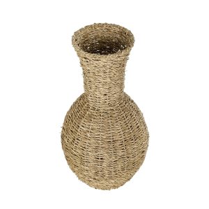 Artificial Garden MAUI 21242 Διακοσμητικό Πλεκτό Καλάθι – Κασπώ Γλάστρα – Flower Pot Μπεζ Π22 x M22 x Υ40cm