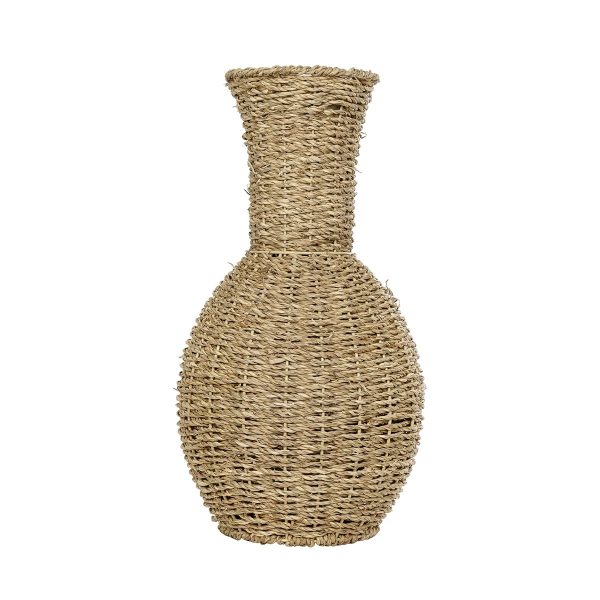 Artificial Garden MAUI 21242 Διακοσμητικό Πλεκτό Καλάθι - Κασπώ Γλάστρα - Flower Pot Μπεζ Π22 x M22 x Υ40cm - Image 3