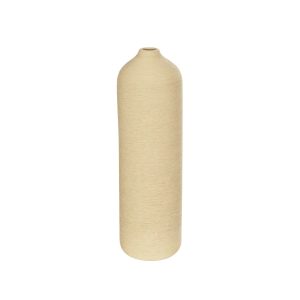 Artificial Garden VALENCIA 21246 Διακοσμητικό Κεραμικό Βάζo Μπεζ Π10 x Μ10 x Υ33 cm