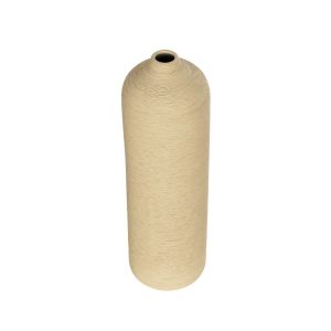 Artificial Garden VALENCIA 21246 Διακοσμητικό Κεραμικό Βάζo Μπεζ Π10 x Μ10 x Υ33 cm