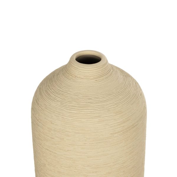Artificial Garden VALENCIA 21246 Διακοσμητικό Κεραμικό Βάζo Μπεζ Π10 x Μ10 x Υ33 cm - Image 4