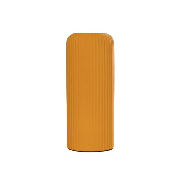 Artificial Garden CANGUU 21255 Διακοσμητικό Κεραμικό Βάζo Πορτοκαλί Π11 x Μ11 x Υ26 cm - Image 3