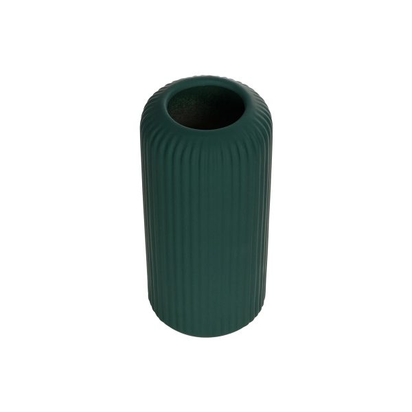 Artificial Garden KUTA 21256 Διακοσμητικό Κεραμικό Βάζo Πράσινο Π10 x Μ10 x Υ20 cm - Image 2