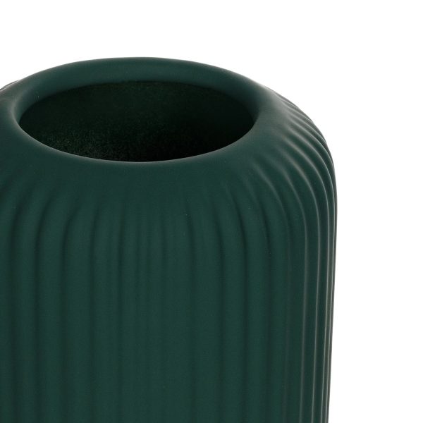 Artificial Garden KUTA 21256 Διακοσμητικό Κεραμικό Βάζo Πράσινο Π10 x Μ10 x Υ20 cm - Image 4