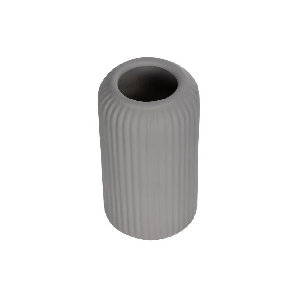 Artificial Garden LOVINA 21257 Διακοσμητικό Κεραμικό Βάζo Γκρι Π9 x Μ9 x Υ16 cm - Image 2