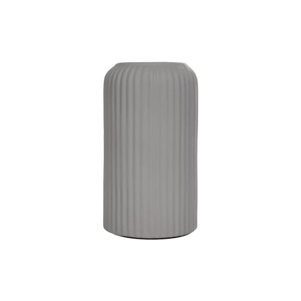 Artificial Garden LOVINA 21257 Διακοσμητικό Κεραμικό Βάζo Γκρι Π9 x Μ9 x Υ16 cm - Image 3