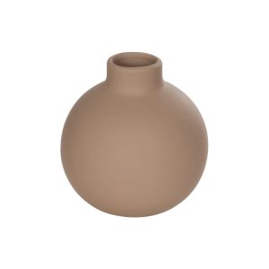Artificial Garden MAURITIUS 21259 Διακοσμητικό Κεραμικό Βάζo ΚαφέΠ12 x Μ12 x Υ14 cm