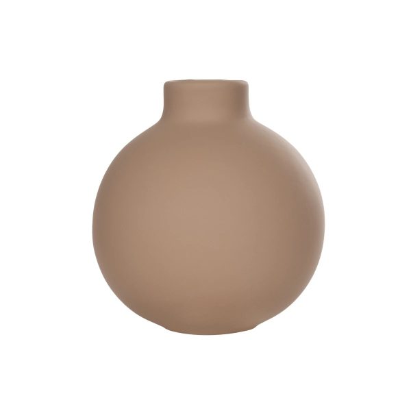 Artificial Garden MAURITIUS 21259 Διακοσμητικό Κεραμικό Βάζo ΚαφέΠ12 x Μ12 x Υ14 cm - Image 3