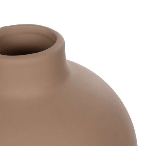 Artificial Garden MAURITIUS 21259 Διακοσμητικό Κεραμικό Βάζo ΚαφέΠ12 x Μ12 x Υ14 cm - Image 4