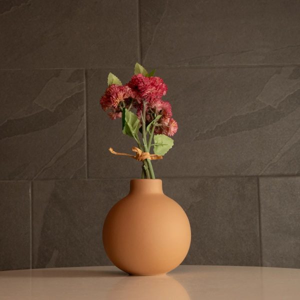 Artificial Garden MAURITIUS 21259 Διακοσμητικό Κεραμικό Βάζo ΚαφέΠ12 x Μ12 x Υ14 cm - Image 5