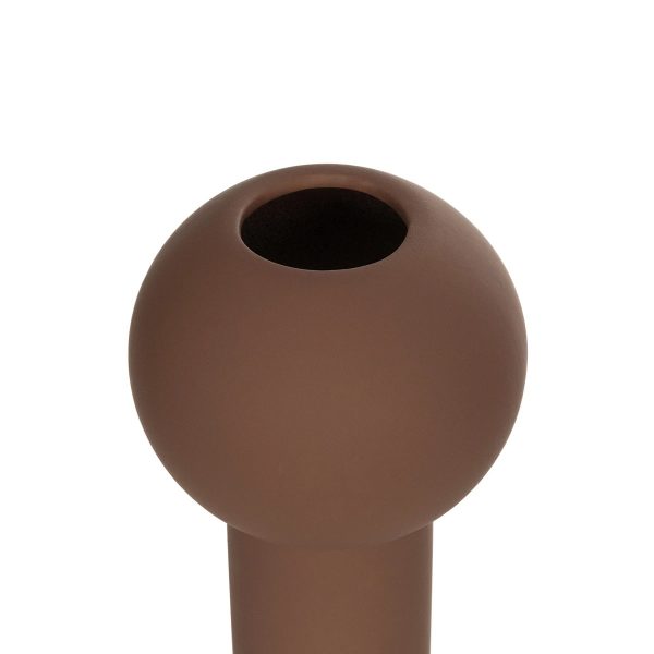 Artificial Garden COSTA RICA 21260 Διακοσμητικό Κεραμικό Βάζo Καφέ Π10 x Μ10 x Υ21cm - Image 5