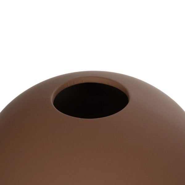 Artificial Garden SANUR 21261 Διακοσμητικό Κεραμικό Βάζo Καφέ Π22 x Μ22 x Υ20cm - Image 4