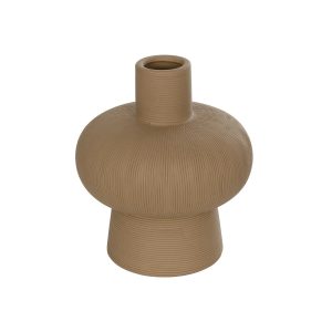 Artificial Garden CORNEOL 21262 Διακοσμητικό Κεραμικό Βάζo Καφέ Π17 x Μ17 x Υ20cm