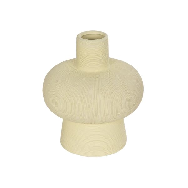 Artificial Garden ICEBERG 21263 Διακοσμητικό Κεραμικό Βάζo Μπεζ Π17 x Μ17 x Υ20cm