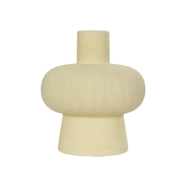 Artificial Garden ICEBERG 21263 Διακοσμητικό Κεραμικό Βάζo Μπεζ Π17 x Μ17 x Υ20cm - Image 3