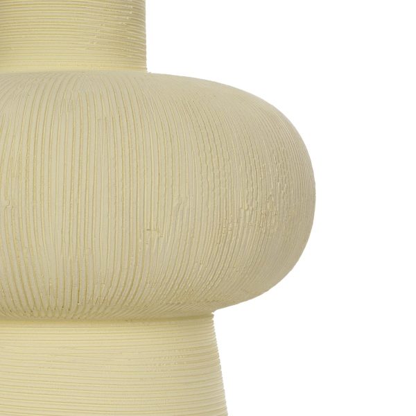 Artificial Garden ICEBERG 21263 Διακοσμητικό Κεραμικό Βάζo Μπεζ Π17 x Μ17 x Υ20cm - Image 5