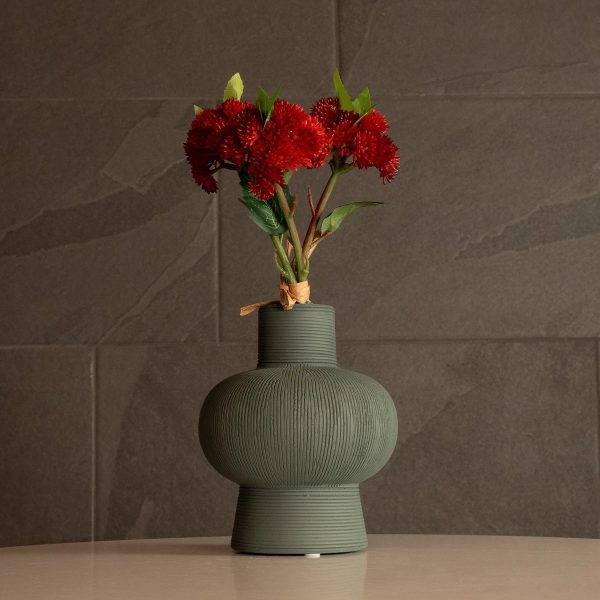 Artificial Garden MALACHITE 21264 Διακοσμητικό Κεραμικό Βάζo Πράσινο Π13 x Μ13 x Υ16cm - Image 5