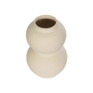 Artificial Garden PEARL 21265 Διακοσμητικό Κεραμικό Βάζo Μπεζ Π13 x Μ13 x Υ21cm