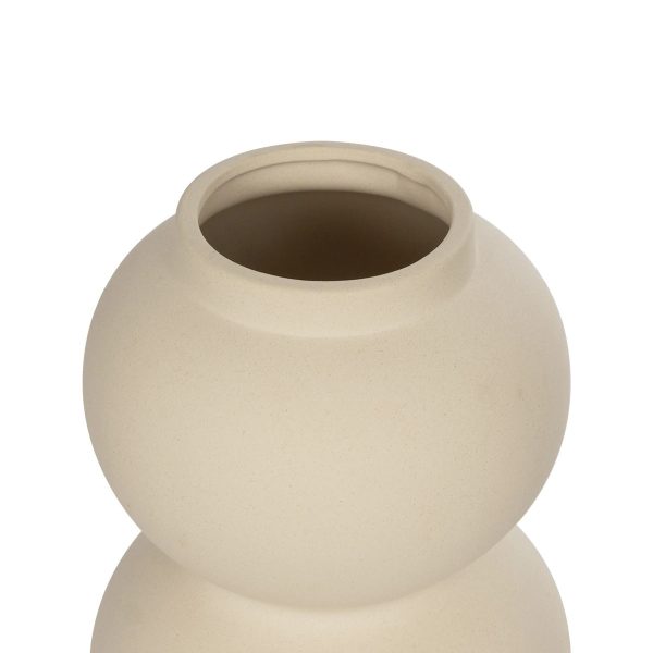 Artificial Garden PEARL 21265 Διακοσμητικό Κεραμικό Βάζo Μπεζ Π13 x Μ13 x Υ21cm - Image 4