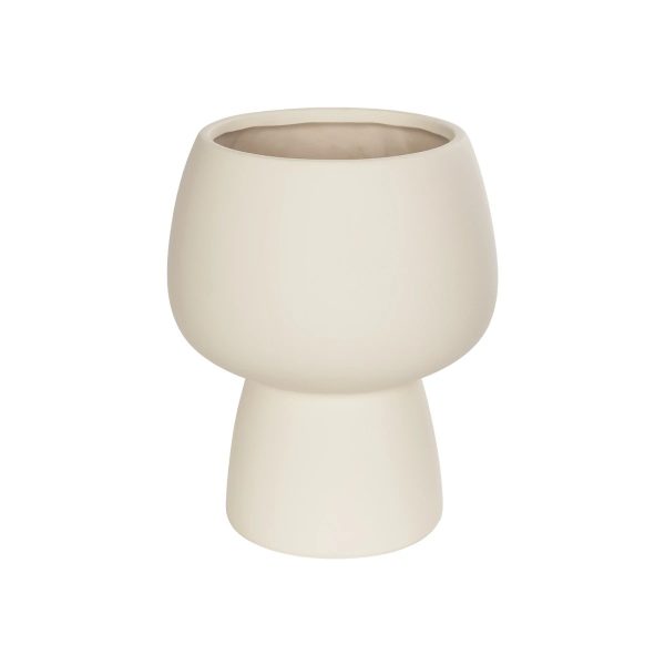 Artificial Garden MOREA 21270 Διακοσμητικό Κεραμικό Βάζo Μπεζ Π17 x Μ17 x Υ20cm