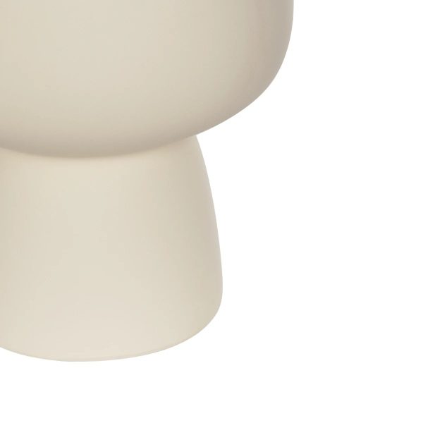 Artificial Garden MOREA 21270 Διακοσμητικό Κεραμικό Βάζo Μπεζ Π17 x Μ17 x Υ20cm - Image 4