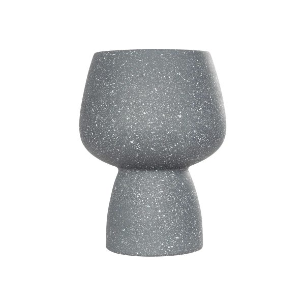 Artificial Garden SAMUI 21271 Διακοσμητικό Κεραμικό Βάζo Γκρι Π16 x Μ16 x Υ20cm - Image 3