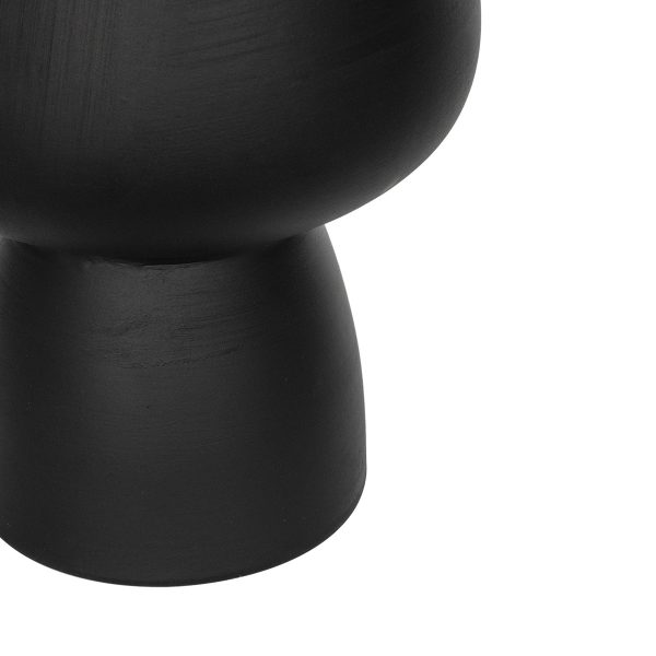 Artificial Garden CAMERON 21272 Διακοσμητικό Κεραμικό Βάζo Μαύρο Π16 x Μ16 x Υ20cm - Image 4