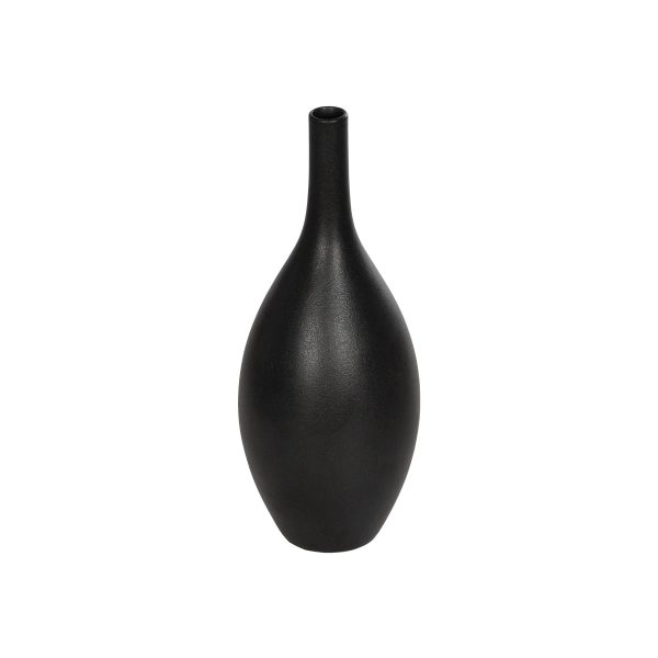 Artificial Garden OLRANDO 21273 Διακοσμητικό Κεραμικό Βάζo Μαύρο Π8 x Μ8 x Υ20cm