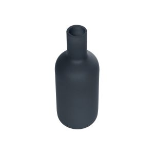 Artificial Garden MYSTIQUE 21275 Διακοσμητικό Κεραμικό Βάζo Γκρι Π7 x Μ7 x Υ20cm