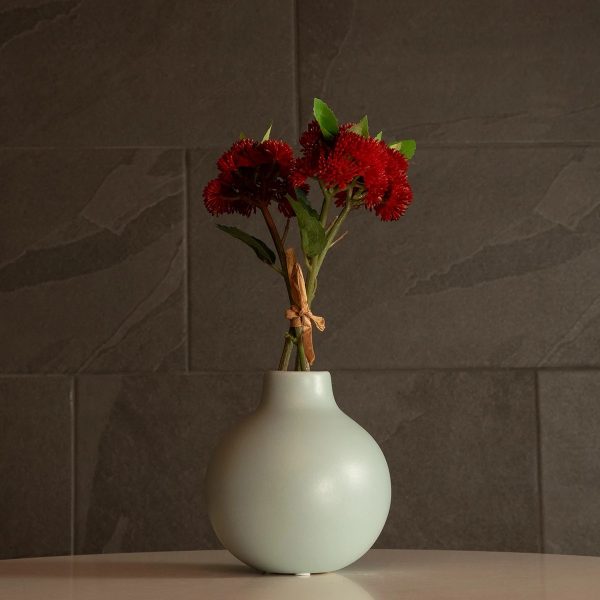 Artificial Garden EMERALD 21279 Διακοσμητικό Κεραμικό Βάζo Τιρκουάζ Π12 x Μ12 x Υ14cm - Image 5
