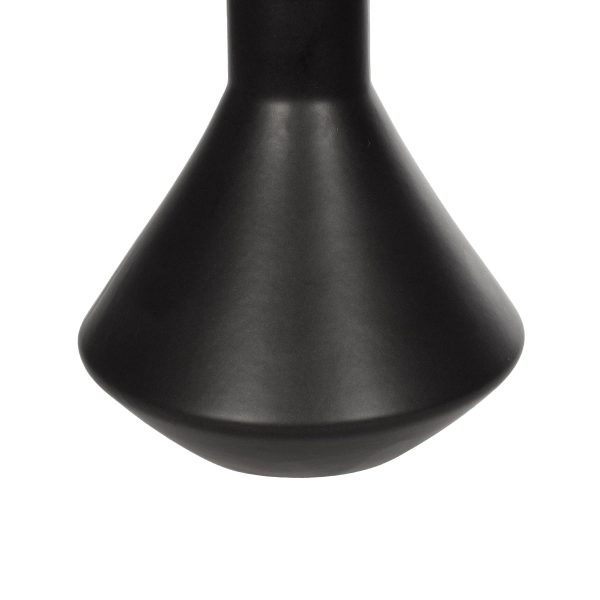 Artificial Garden CANNOLI 21280 Διακοσμητικό Κεραμικό Βάζo Μαύρο Π13 x Μ13 x Υ20cm - Image 5