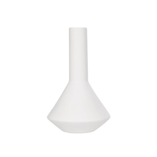 Artificial Garden ARMENINVILLE 21283 Διακοσμητικό Κεραμικό Βάζo Λευκό Π16 x Μ16 x Υ25cm - Image 3