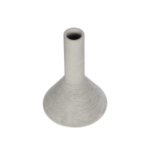 Artificial Garden BARBADOS 21284 Διακοσμητικό Κεραμικό Βάζo Γκρι Π16 x Μ16 x Υ25cm