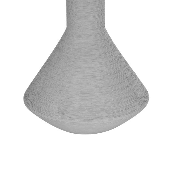 Artificial Garden BARBADOS 21284 Διακοσμητικό Κεραμικό Βάζo Γκρι Π16 x Μ16 x Υ25cm - Image 5