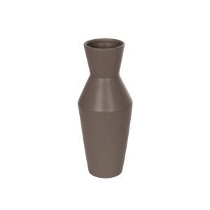 Artificial Garden UNIQUE 21286 Διακοσμητικό Κεραμικό Βάζo Καφέ Π10 x Μ10 x Υ24cm