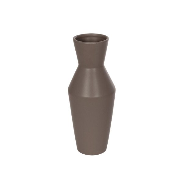 Artificial Garden UNIQUE 21286 Διακοσμητικό Κεραμικό Βάζo Καφέ Π10 x Μ10 x Υ24cm