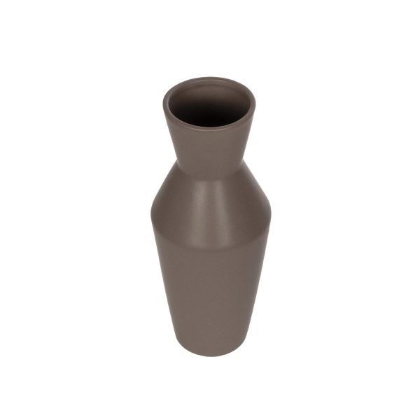 Artificial Garden UNIQUE 21286 Διακοσμητικό Κεραμικό Βάζo Καφέ Π10 x Μ10 x Υ24cm - Image 2