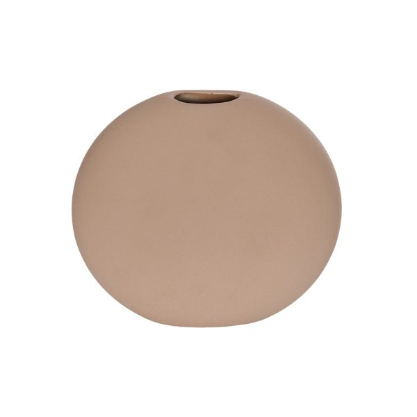 Artificial Garden LANZAROTE 21290 Διακοσμητικό Κεραμικό Βάζo Καφέ Π15 x Μ15 x Υ14cm