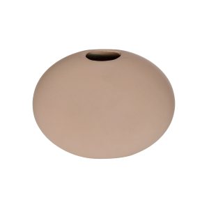 Artificial Garden LANZAROTE 21290 Διακοσμητικό Κεραμικό Βάζo Καφέ Π15 x Μ15 x Υ14cm