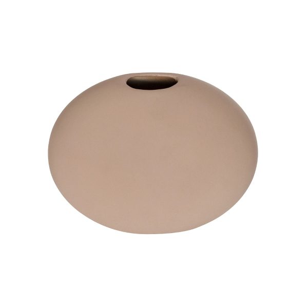 Artificial Garden LANZAROTE 21290 Διακοσμητικό Κεραμικό Βάζo Καφέ Π15 x Μ15 x Υ14cm - Image 2