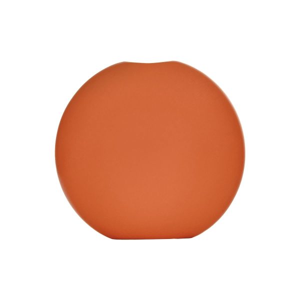 Artificial Garden CINNAMON 21291 Διακοσμητικό Κεραμικό Βάζo Πορτοκαλί Π15 x Μ15 x Υ14cm - Image 3
