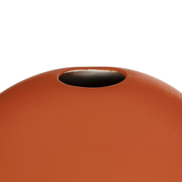 Artificial Garden CINNAMON 21291 Διακοσμητικό Κεραμικό Βάζo Πορτοκαλί Π15 x Μ15 x Υ14cm - Image 4