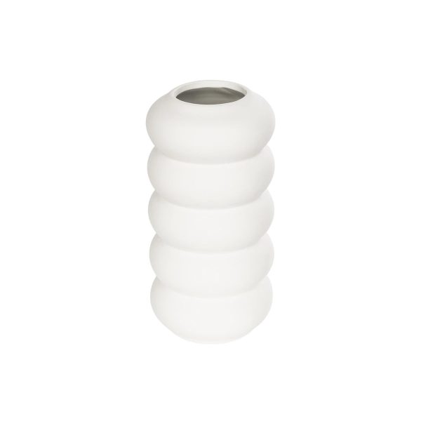 Artificial Garden NOUVEAU 21293 Διακοσμητικό Κεραμικό Βάζo Λευκό Π8 x Μ8 x Υ16cm