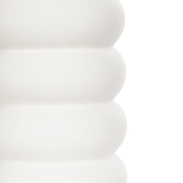 Artificial Garden NOUVEAU 21293 Διακοσμητικό Κεραμικό Βάζo Λευκό Π8 x Μ8 x Υ16cm - Image 5