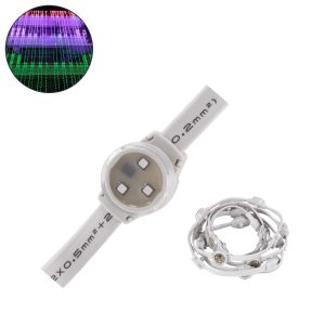 90140 Digital Pixel Addressable Facade Module Chain String with 20 Spots – Ψηφιακή Αλυσίδα Γιρλάντα με 20 Σποτ LED SMD 3535 15W 20LED 20PIXEL SPI/TTL Protocol IC UCS512B 900lm 120° DC 12V IP67 RGB – Λευκό Σώμα – Μ232 x Π2.5 x Υ1.5cm